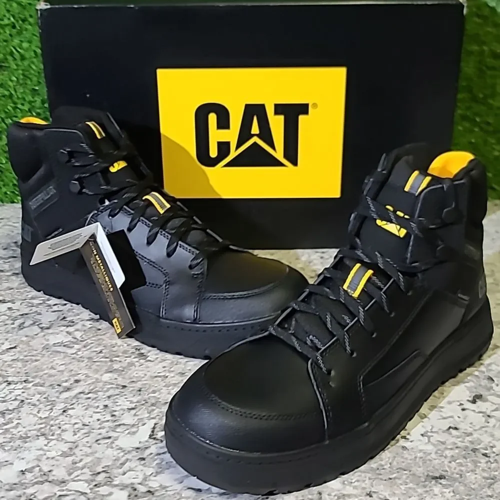 Caterpillar Streamline Court Mid Composite Toe Boots / Black New